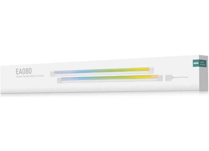 DeepCool EA080 ARGB Strip, 400 x 8 x 16 mm Light Strip Dimension, MB aRGB 3-PIN Port, SMD3535 Addressable RGB LED, Silicone + FPCB + ABS Material product thumbnail 2