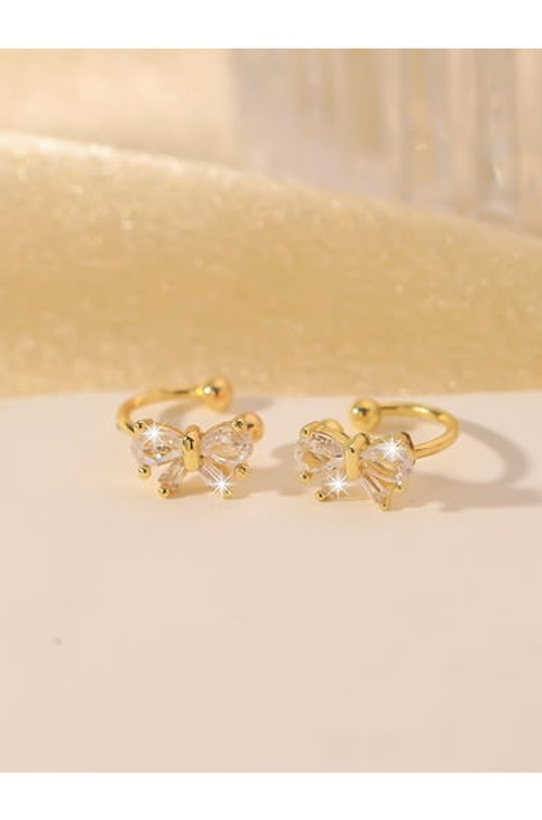 Non Piercing Bow Earrings product thumbnail 4