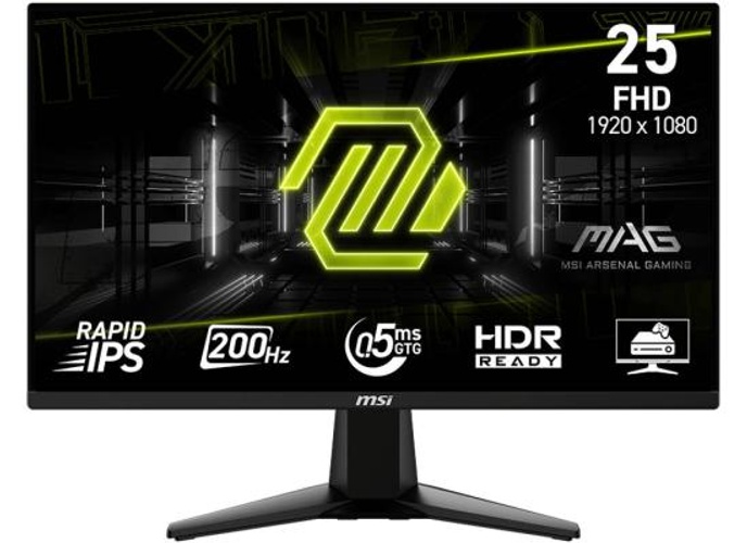 MSI MAG 255F E20 25" Rapid IPS Full HD 200Hz 0.5ms HDR Ready AI Vision AMD FreeSync™ Premium w/ 2x HDMI & DisplayPort Interface - Black product thumbnail 2