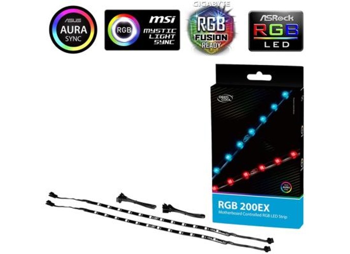 Deepcool RGB 200 EX Colour LED Strip Magnetic Lighting Kit product thumbnail 2