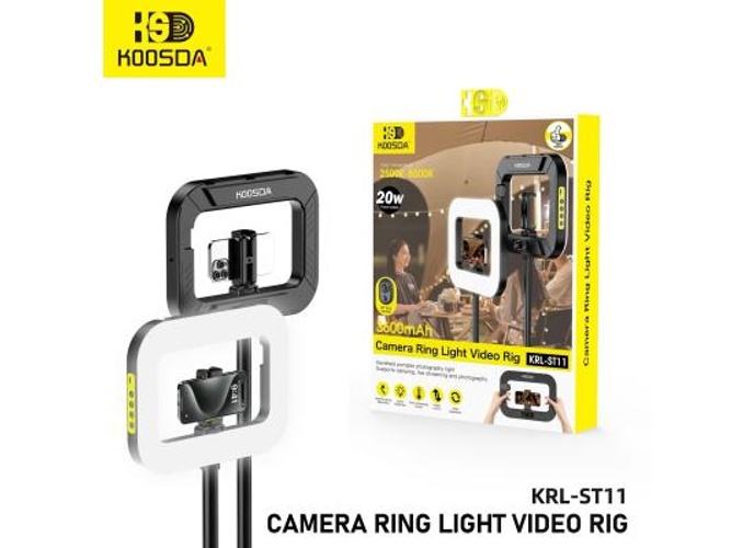 KOOSDA KRL-ST11 Camera Ring Light Video Ring Adjustable Color Temperature & Brightness, Multi-Device Compatibility product thumbnail 2
