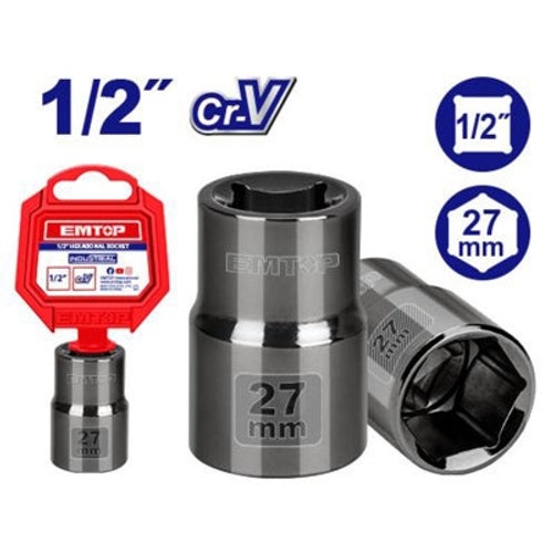 EMTOP ESCT12271 1/2" Hexagonal Socket – 27mm