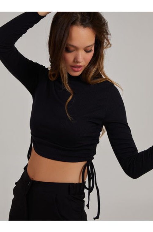 Ruched High Neck Side Top product thumbnail 2