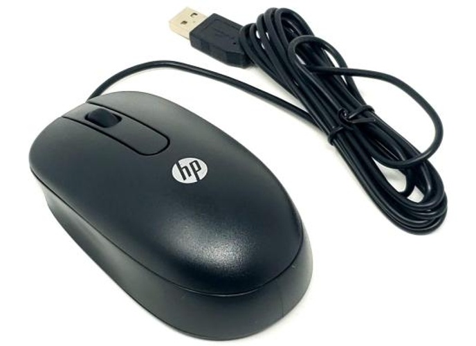 HP Wire USB Optical Computer Scroll Mouse 800 DPI Left-handed or right-handed (Brown Box) product thumbnail 2