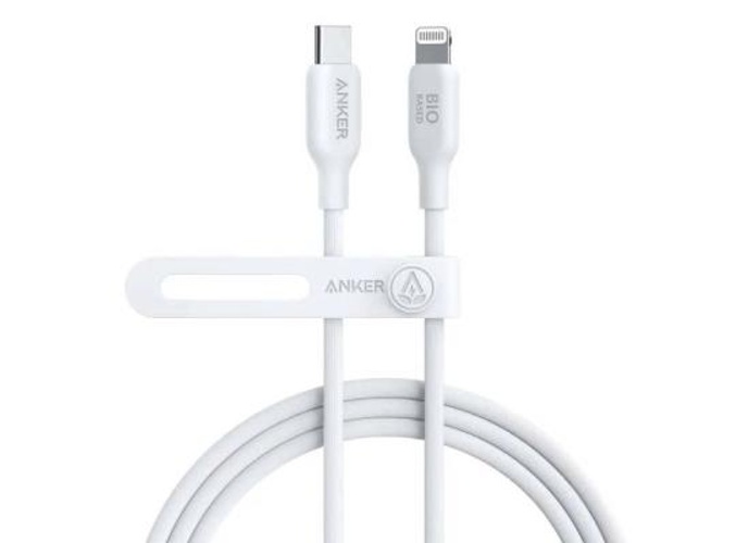 Anker 542 USB-C To Lightning Cable Bio-Based, 20,000-bend Lifespan, Up To 30W Fast Charging, For iPhone, iPad And more, 1.8M, White product thumbnail 2