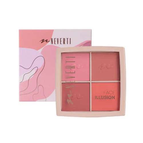 Neverti Face Illusion Palette 001 Multi-Finish Makeup