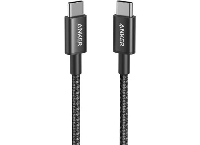 Anker USB-C to USB-C 2.0 cable (3ft/0.9m), High Durability Type C Braided Charging Cable Compatible with All Android Devices And More, Black product thumbnail 2
