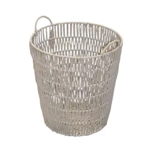 Weva Nestify Cotton Rope Laundry Basket – Grey product thumbnail 2