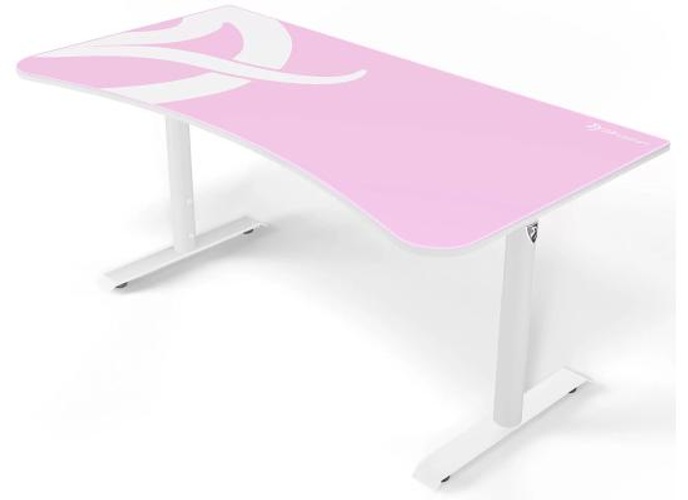 Arozzi Arena Ultrawide Curved Gaming Desk Water ResistantMat Custom Monitor Mount Cable Management - Pink product thumbnail 2