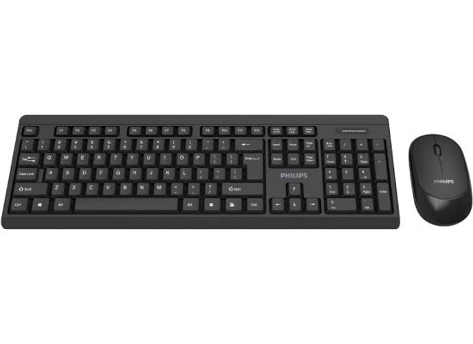 Philips MK324 Wireless Keyboard and Mouse Combo | Ambidextrous, Low-Profile | Adjustable DPI Mouse, Full-Sized Keyboard, | Plug and Play for Windows, Laptop, PC or Notebook product thumbnail 2