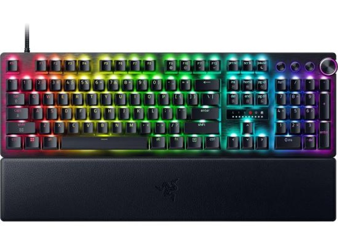 Razer Huntsman V3 Pro 8KHz Esports Gaming Keyboard: Analog Optical Switches Gen 2-8000 Hz Polling Snap Tap - Rapid Trigger - Adjustable Actuation - Media Controls - PBT Keycaps - Black product thumbnail 2