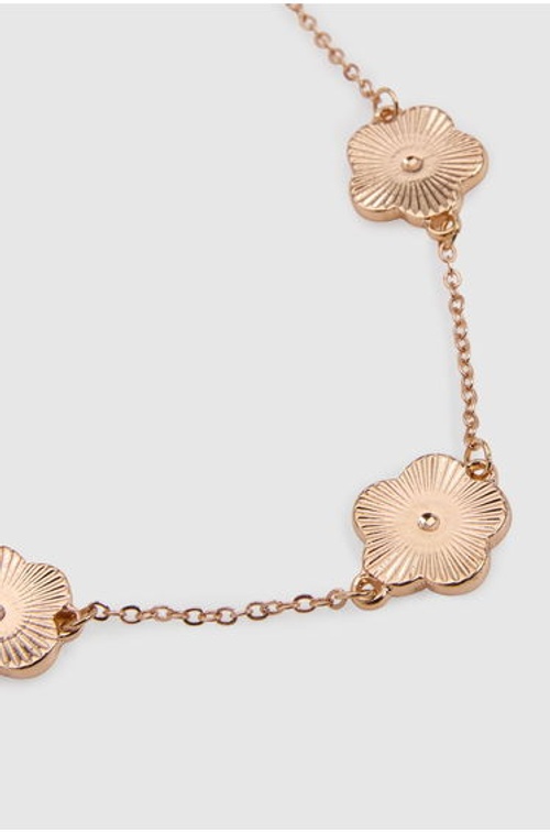 Flower Detail Jewellery Set - gold product thumbnail 2