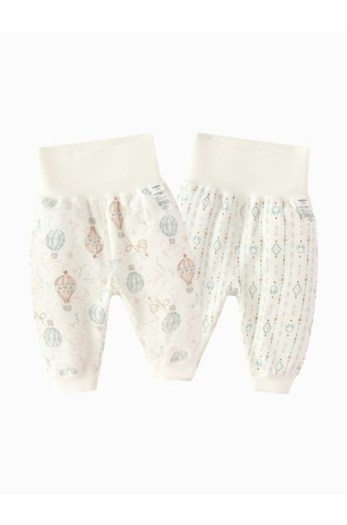 Unisex 2-Pack Cotton Pants with Fun Prints