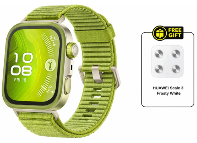 HUAWEI WATCH FIT 4 Pro Smart Watch, 1.82" Display, Sapphire Glass, GPS for Pro-Level Outdoor Sports, ECG, up to 10Day Battery Life, iOS & Android, Green + FREE HUAWEI Scale product thumbnail 2