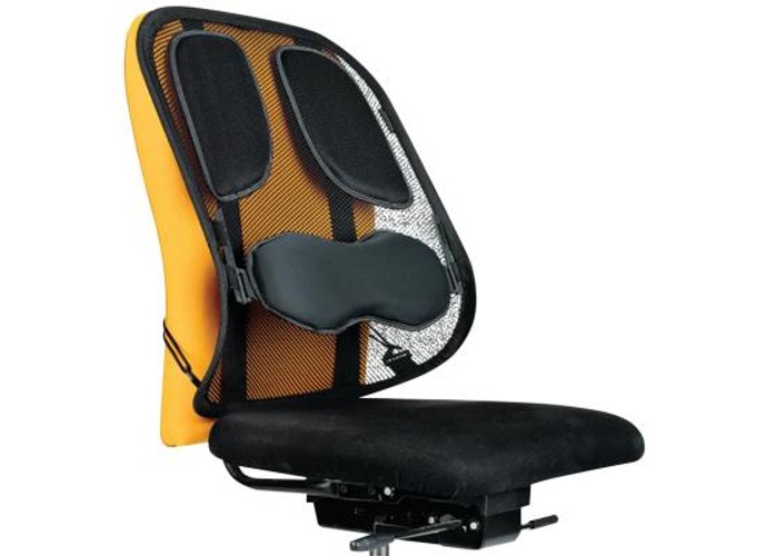 Fellowes Professional Series Mesh Back Support Adjustable Memory Foam Attaches To Any Chair - Black product thumbnail 2