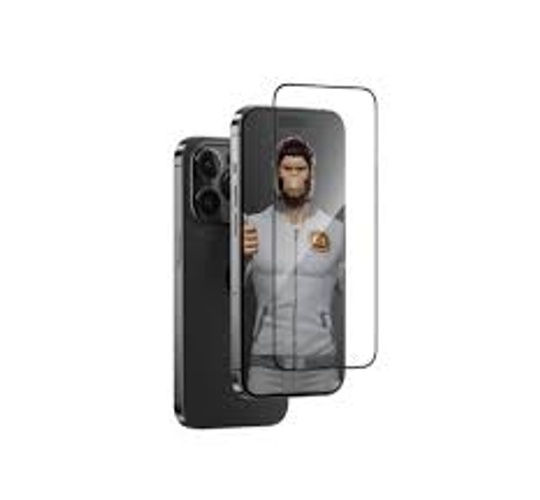 واقي شاشة شفاف عالي الدقة من BLUEO PBJ1-16 HD زجاجي مضاد للكهرباء الساكنة - أسود لهاتف iPhone 16/15 product thumbnail 3