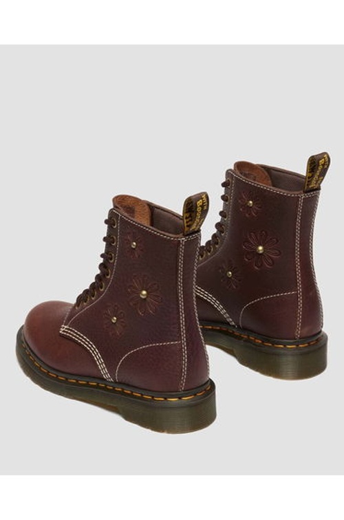 1460 Pascal Ankle Boots with Embroidery in Grizzly Leather product thumbnail 4
