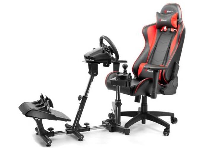 Arozzi Velocita Universal Racing Simulator Cockpit Compatible with Most Racing Sim Gear & Gaming Chairs Collapsible Telescopic and Portable - Black product thumbnail 2