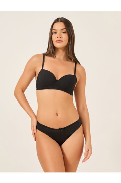 Solid Padded Wired Push Up Bra