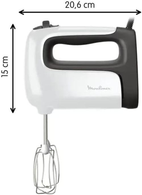 Moulinex Easy Max Hand Mixer, 5Speeds, 500Watts, White product thumbnail 3