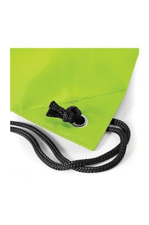 BagBase Budget Water Resistant Sports Gymsac Drawstring Bag (11 Litres) - Lime product thumbnail 2