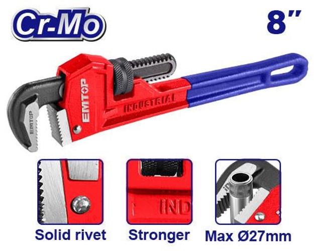 EMTOP EPWH0801 8" Pipe Wrench