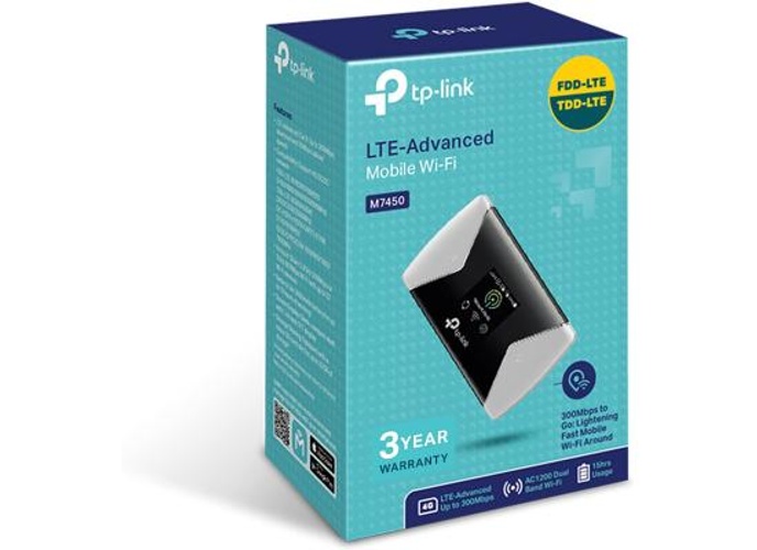 TP-Link M7450 4G+ MiFi SD Card Slot LTE-Advanced Cat6 with up to 300Mbps Up to 32 Devices product thumbnail 2