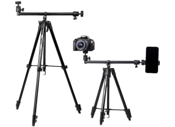 Jmary KP-2207 Multi-Functional Professional Tripod Stand with Camera Phone Holder - Black product thumbnail 2