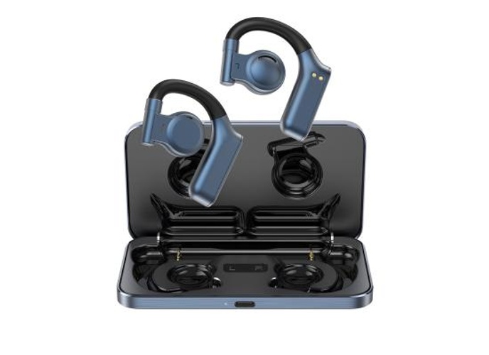 WiWU ARC T18 Clear Sound Open Wireless Bluetooth Headphone Up to 10 hours, Bluetooth range 10M - Blue product thumbnail 2