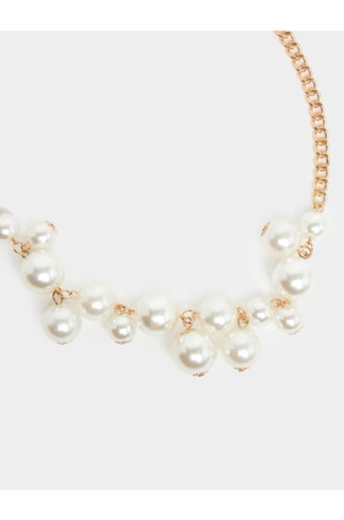 Set of 2 - Faux Pearl Necklace with Earring product thumbnail 3