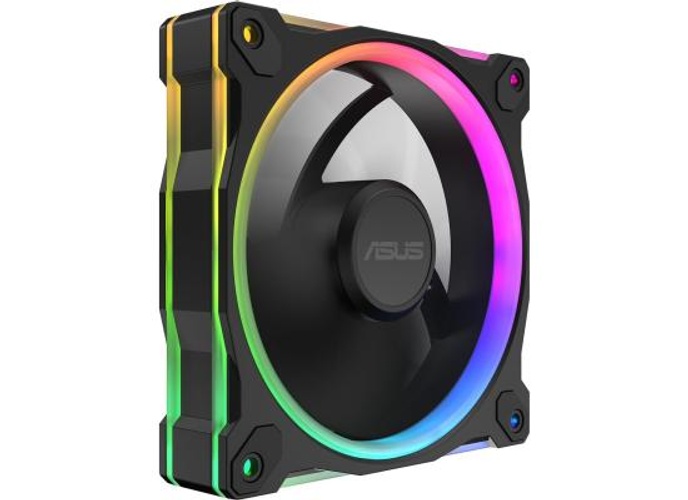 ASUS Prime MR120 aRGB Fan, 1600 RPM Fan Speed, 58 CFM Fan Airflow, Standard Blade, Dual-Sided Lighting, Sleeve Bearing, Single Pack, Black product thumbnail 2