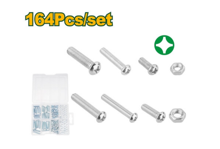 طقم براغي سن ناعم 164 قطعة من جادايفر Jadever product thumbnail 2