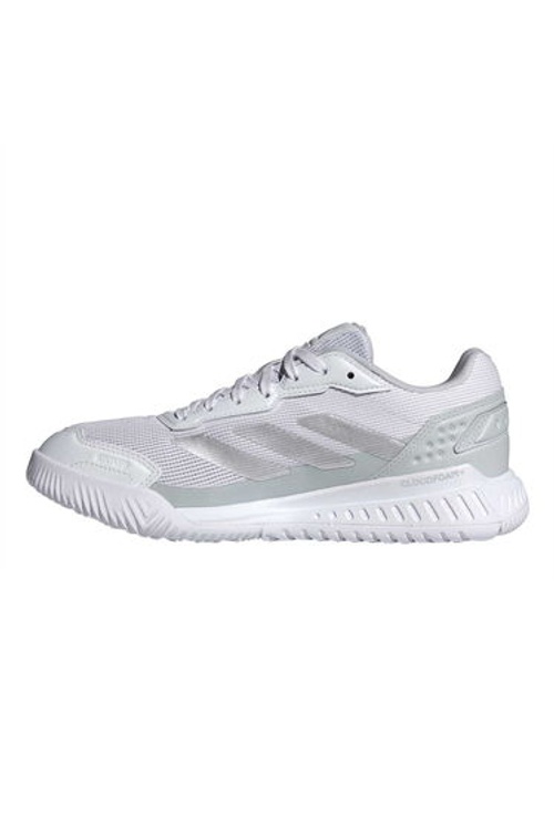 Adidas Womens/Ladies Courtquick Cloudfoam Padel Shoes - White product thumbnail 3
