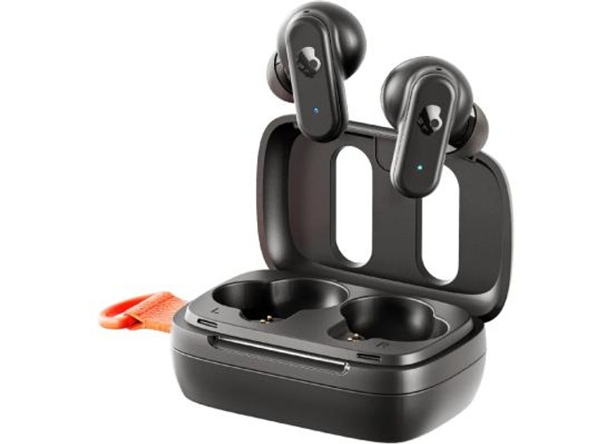 Skullcandy Dime 3 Wireless Earbuds, Bluetooth Headphones, Noise Isolating Fit, Up to 20 Hours Battery, Microphone for iPhone Android, Easy Carry with Integrated Lanyard - True Black product thumbnail 2