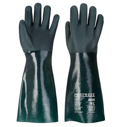 Chemical Resistant Gloves From Portwest Double PVC Layer | A845