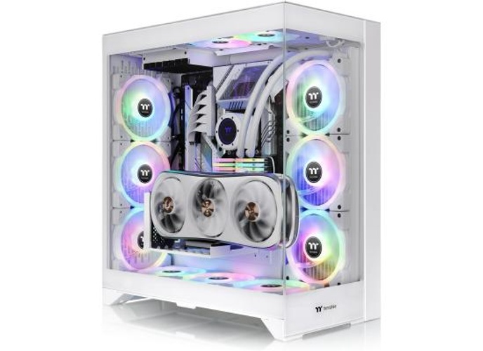 Thermaltake CTE E600 MX E-ATX Case Centralized Thermal Efficiency Design 3Way Floating GPU Mounting Bracket W/ 400mm PCIe4 Riser Cable - White product thumbnail 2