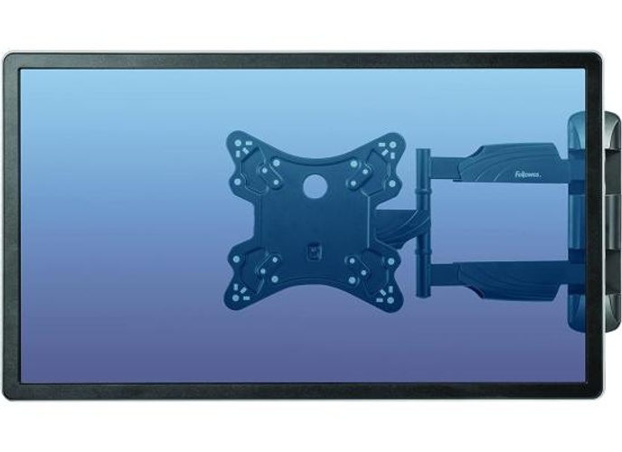 Fellowes Full Motion TV Wall Mount Full 360 Rotation Support Monitor up to 55”/77 lbs - Black product thumbnail 2
