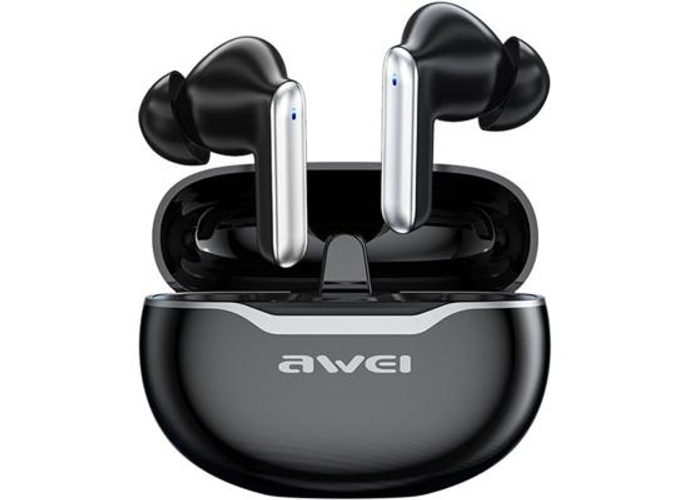 Awei T50 ENC Wireless Headphones 4 Mic Bluetooth TWS Headset HIFI Headphone Touch Control Low Latency Mode ENC Call Earbuds product thumbnail 2