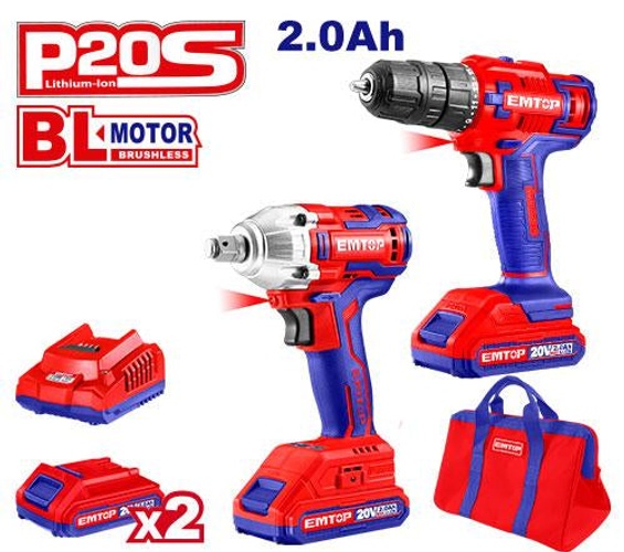 EMTOP ECKL2007 Cordless Combo Kit