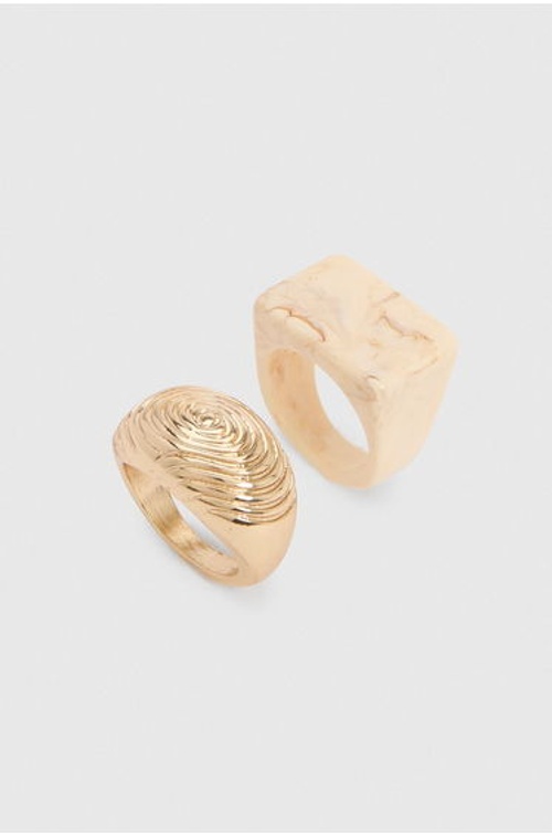 Resin Chunky Rings 2 Pack - gold product thumbnail 2