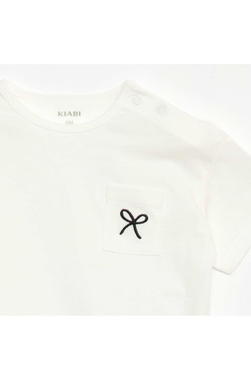 Ribbed T-shirt and Bike Shorts Set - 2-piece WHITE product thumbnail 4