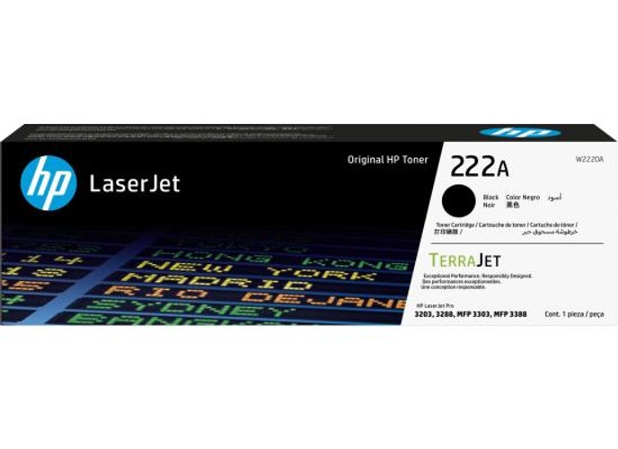 HP 222a Black Original Laserjet Toner Cartridge (W2220a) Compatible With Hp Laserjet Pro 3203, 3288, 3303, 3388 Printers product thumbnail 2
