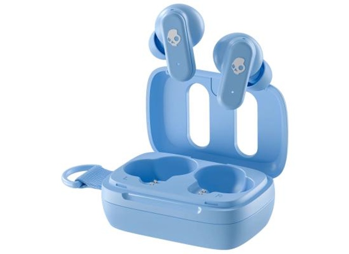 Skullcandy Dime 3 Wireless Earbuds, Bluetooth Headphones, Noise Isolating Fit, Up to 20 Hours Battery, Microphone for iPhone Android, Easy Carry with Integrated Lanyard - Preppy Blue product thumbnail 2