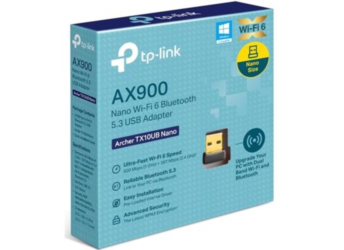 TP-Link Archer TX10UB Nano AX900 Wi-Fi 6 Bluetooth 5.3 USB Adapter, 900 Mbps Dual Band USB 2.0, Omni Directional Antenna, Supports Windows 11/10 product thumbnail 2