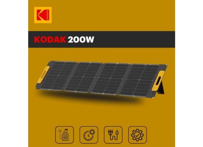 Kodak 200W Portable Solar Panel 23% Conversion Rate , Multiple, Wide compatibility , Magnetic w/ IP65 Waterproof Rating & Adjustable legs , MC4 / MC4 Compatible product thumbnail 2