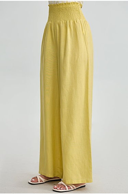 Wide Smocked Waist Pants product thumbnail 3