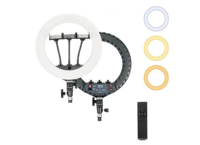 JMARY FM-14R 14-inch Live Streaming Ring Light Photography LED Fill Light - Black product thumbnail 2