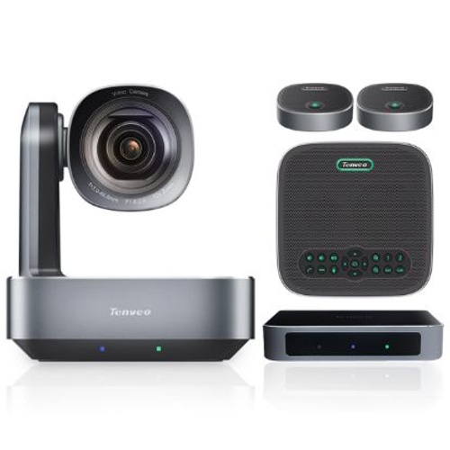 Tenveo VA612-EX Video 4K 12x Optical Zoom PTZ Camera with Bluetooth Speakerphone Office Equipment Conference System