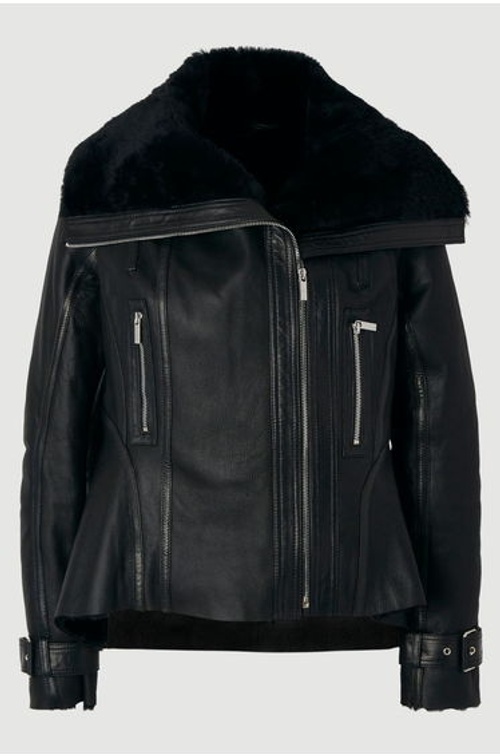 Shearling High Low Jacket product thumbnail 4