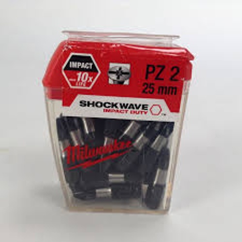 بت مفك براغي Milwaukee Shockwave Impact Duty PZ2 x 25 مم product thumbnail 3